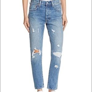 Levi’s 501 Selvedge Jean In Pacific Ocean Blue
